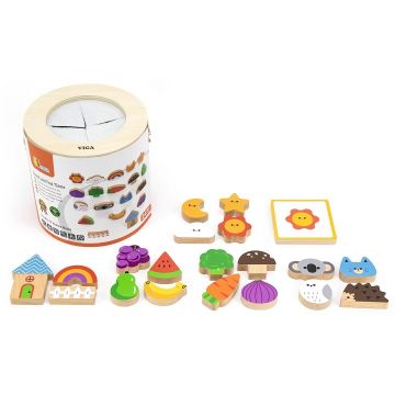 Joc tactil Viga Toys - Touch and Find, 40 piese