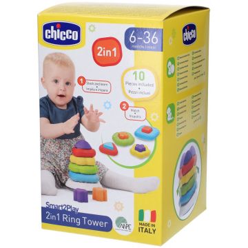 Jucarie de stivuit 2 în 1 Chicco - Cercuri