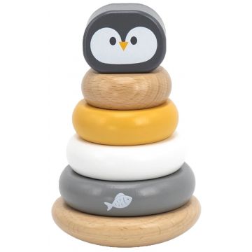 Jucărie din lemn pentru înşirare Viga Polar B - Micul Pinguin (Turnul din Hanoi)