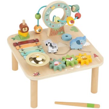 Masa activa din lemn Tooky Toy - Pădure