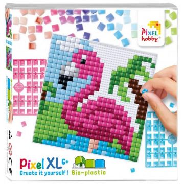 Mozaic cu pixeli  Pixelhobby - Flamingo, XL