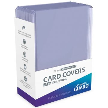 Protecții pentru cărți de joc Ultimate Guard Card Covers Toploading 35 pt Clear (25 buc)