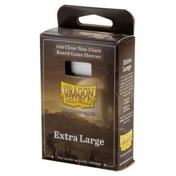 Protecții pentru cărți Dragon Shield - Extra Large, Clear/Non-Glare, 65 x 100 mm (100 buc)