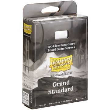 Protecții pentru cărți Dragon Shield - Grand Standard, Clear/Non-Glare, 88 x 126 mm (100 buc)