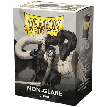 Protecții pentru cărți Dragon Shield - Non-Glare Matte Sleeves Standard Size, Clear (100 buc.)
