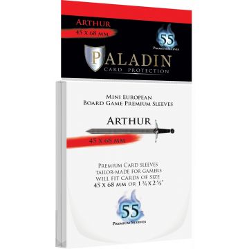 Protecții pentru carduri Paladin Card Protection - Arthur, Mini European, 45 x 68 mm (55 buc)