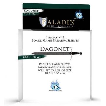 Protecții pentru carduri Paladin Card Protection - Dagonet, Specialist F,  87.5 x 100 mm (55 buc)