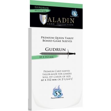 Protecții pentru carduri Paladin Card Protection - Gudrun, French Tarot, 61 x 112 mm (55 buc)
