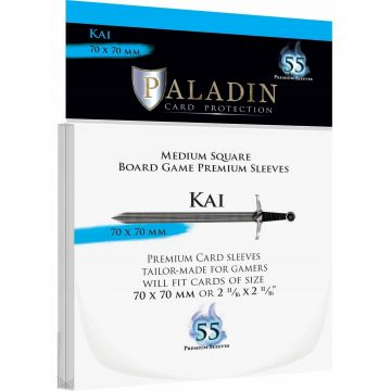 Protecții pentru carduri Paladin Card Protection - Kai, Medium Square, 70 x 70 mm (55 buc)