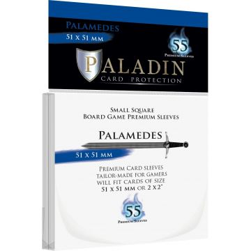 Protecții pentru carduri Paladin Card Protection - Palamedes, Small Square, 51 x 51 mm (55 buc)