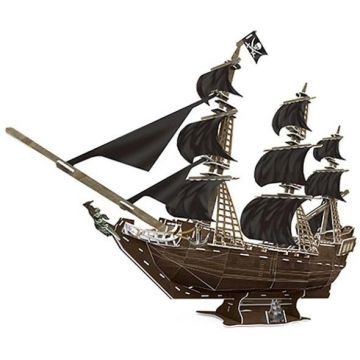 Puzzle 3D Raya Toys - Corabia Black Pearl, 157 piese