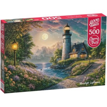 Puzzle Cherry Pazzi din 500 de piese - Farul cu lună plină