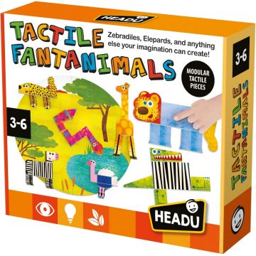 Puzzle educațional Headu - Animale tactile