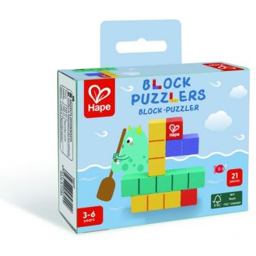 Puzzle educativ din lemn Hape - 21 piese
