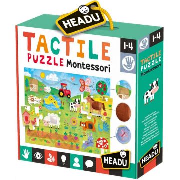 Puzzle educativ Headu - Atinge si recunoaste animalele din ferma