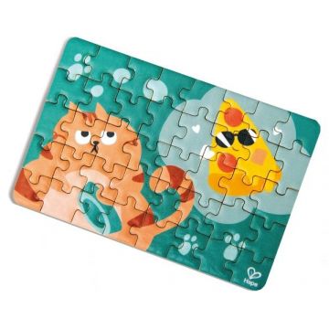 Puzzle mini de călătorie pentru copii Hape - 40 piese, sortiment