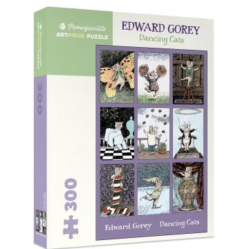 Puzzle Pomegranate din 300 piese - Pisicile dansatoare de Edward Gorey