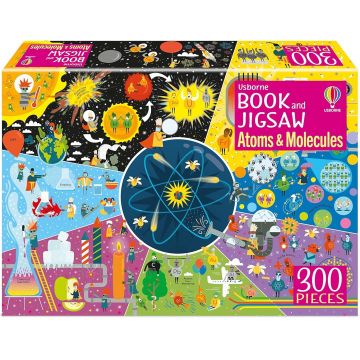 Puzzle Usborne din 300 piese - Atomi și molecule