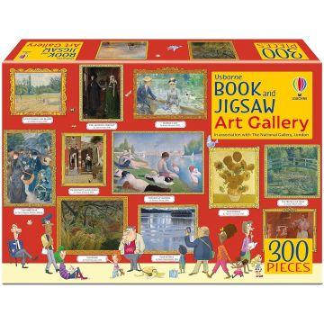 Puzzle Usborne din 300 piese - Galerie de artă