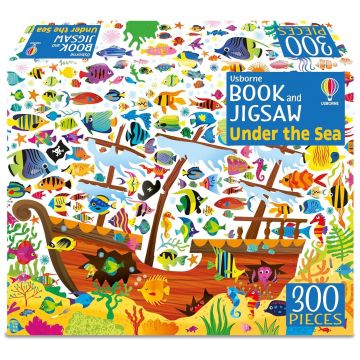 Puzzle Usborne din 300 piese -Sub mare