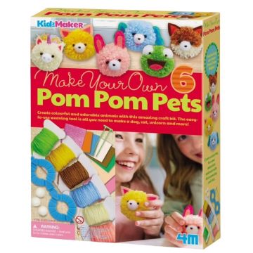 Set creativ 4M - Pompoane DIY cu animale
