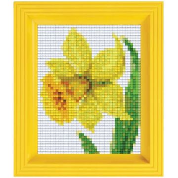 Set creativ cu cadrul și pixel Pixelhobby Classic - Floare