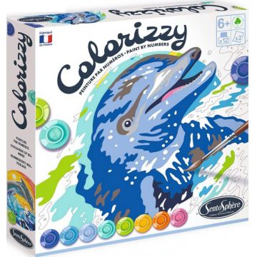 Set de colorat dupa numere Sentosphere, delfini