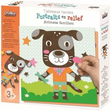 Set de creatie Crealign - Aplicatii in relief cu spuma, Animale de companie