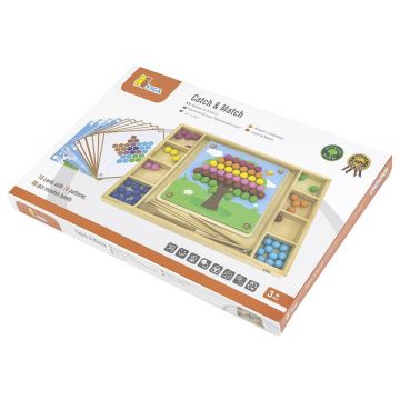 Set de joacă Viga - Mozaic de concentrare, cu pensete