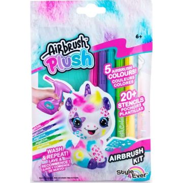 Set de markere și șabloane pentru aerograf Canal Toys Airbrush plush
