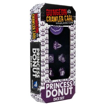Set de zaruri Renegade Game Studios - Dungeon Crawler Carl RPG: Princess Donut Dice Set (8 buc .)