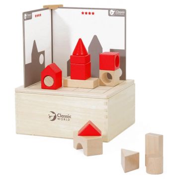 Set lemn 3D Classic World - Construcție, 41 piese