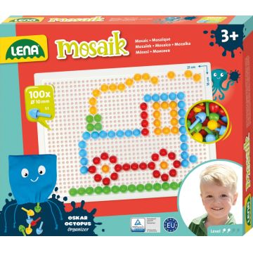 Set pentru mozaic Lena - Opac, 100 piese, Ø10 mm
