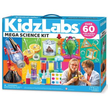 Set STEM educațional 4M KidzLabs - Mare laborator științific, 60+ experimente