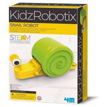 Set STEM educațional 4M KidzRobotics - construiește singur robotul melc