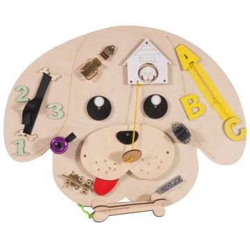 Tablă de lemn Montessori - Moni Toys - Câine