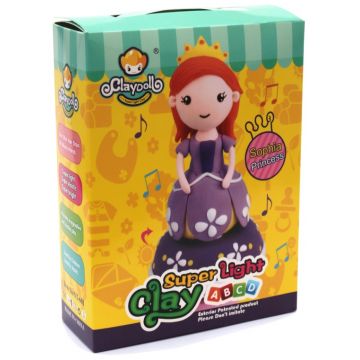 Trusă creativă  cu modelare Claydoll - Carusel muzical cu Prințesa Sofia