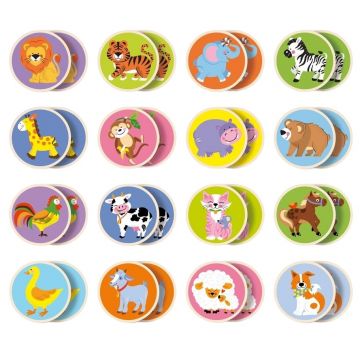 Viga Joc de memorie pentru copii - Animale