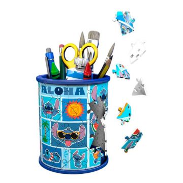 3D Puzzle Ravensburger din 54 piese - Suport pentru creioane Stitch