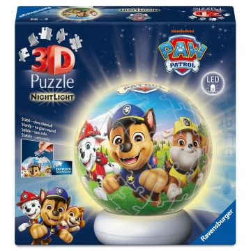 3D Puzzle  Ravensburger din 72 piese -Patrula Cățelușilor (cu lumină)