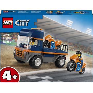 Constructor LEGO City - Transportor de motociclete (60491)