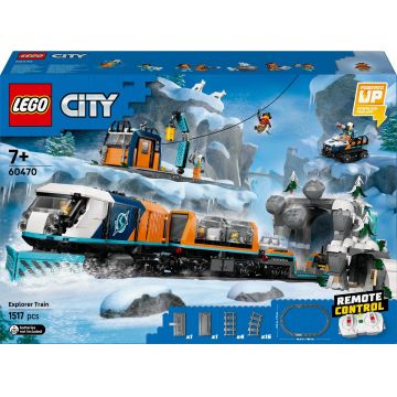 Constructor LEGO City - Trenul Polar Express pentru exploratorii arctici (60470)