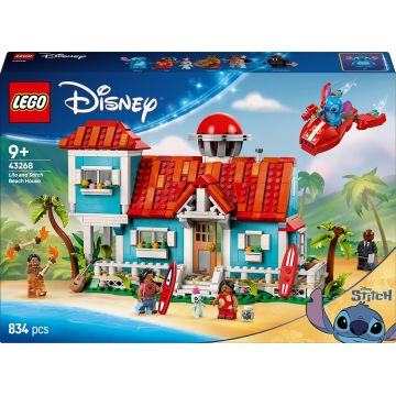 Constructor LEGO Disney - Casă de plajă a lui Lilo și Stitch(43268)