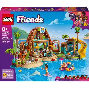 Constructor LEGO Friends - Vacanță în familie la stațiunea de pe plajă (42673)