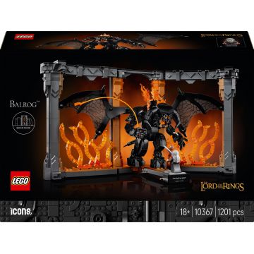 Constructor LEGO Icons - Stăpânul Inelelor: Balrog, miniatură de bibliotecă (10367)