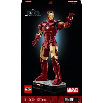 Constructor LEGO Marvel Super Heroes -Iron Man Mark III – Ediție de colecție (76344)