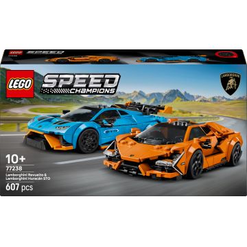 Constructor LEGO Speed Champions - Lamborghini Revuelto si Huracán STO (77238)