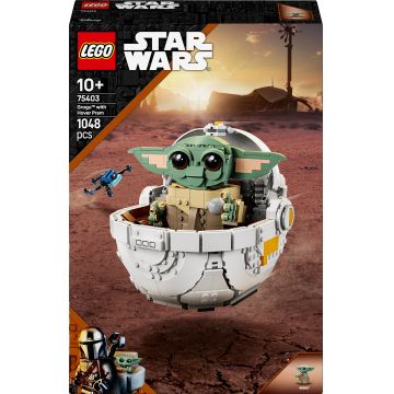 Constructor LEGO Star Wars - Grogu cu căruță zburătoare (75403)