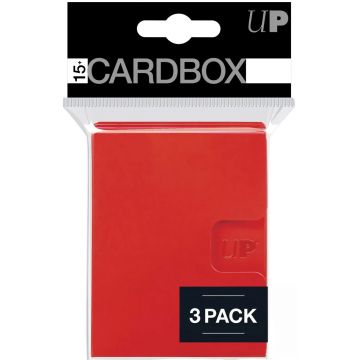 Cutie pentru cărți Ultra Pro - Card Box 3-pack, Red (15+ buc.)