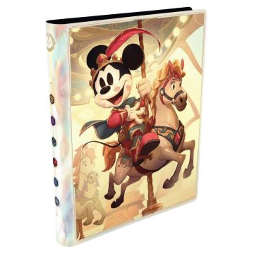 Dosar de depozitare a cardurilor Ravensburger - Disney Lorcana TCG: Mickey and Minnie 9-Pocket Card Portfolio